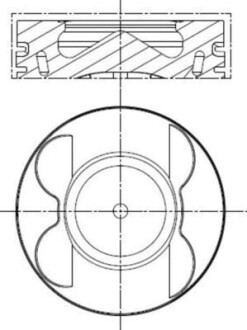 Поршень MAHLE / KNECHT 001 PI 00178 000 (фото 1)