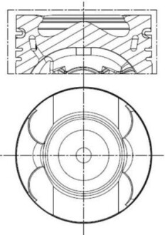 Поршень MAHLE / KNECHT 001PI00189000 (фото 1)