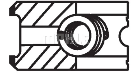 Кольца поршневые MB OM364-366 (97.50mm/STD) (2.5-2.5-4) MAHLE / KNECHT 002 80 V0