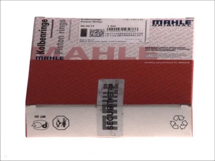 Кільця поршневі Smart ForTwo (M160) 0.7 04-07 (63.5mm/STD) (1.2-1.5-2.5) MAHLE / KNECHT 00394N0