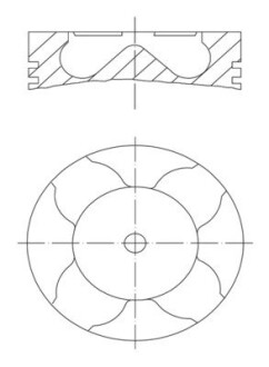 Поршень MAHLE / KNECHT 007PI00163000 (фото 1)