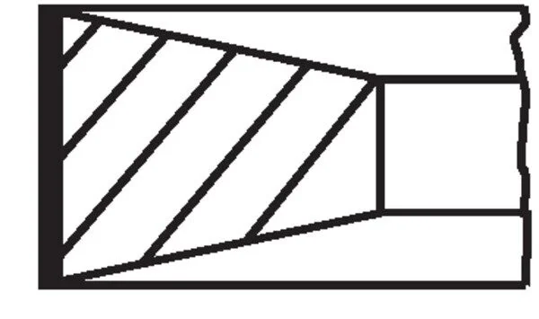 Кільця поршневі,комплект MAHLE / KNECHT 007RS001050N0 (фото 1)
