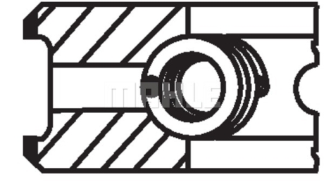 Кольца поршневые, комплект MAHLE / KNECHT 01027N0 (фото 1)