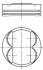 Поршень Opel Astra H/J/Insignia/Zafira 1.8 05- (80.5mm/STD) MAHLE / KNECHT 011 PI 00105 000 (фото 1)