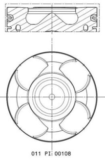 Поршень MAHLE / KNECHT 011 PI 00108 000 (фото 1)