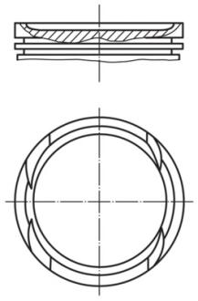 Поршень двигуна MAHLE / KNECHT 011 PI 00112 000
