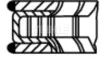 Кільця поршневі,комплект MAHLE / KNECHT 011RS101000N0 (фото 3)