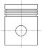 Поршень Opel Astra G/H/Vectra B/C 1.8 16V 95-05 (81.00mm/+0.50) MAHLE / KNECHT 012 02 01 (фото 1)