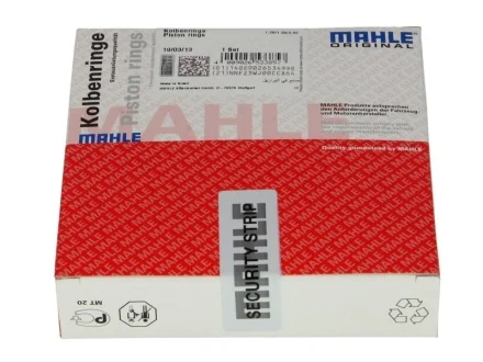 Кольца поршневые Opel Astra/Vectra 1.6i 00- (79.00mm/STD) (1.2-1.2-2) MAHLE / KNECHT 01221N0