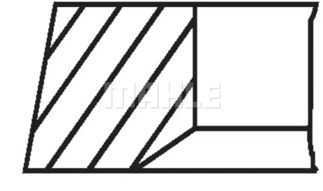 Кільця поршневі Renault Kangoo/Master/Trafic/Opel Movano/Vivaro 1.9dci 01- (80.00mm/STD) (2.5-2-3) MAHLE / KNECHT 021 58 V0