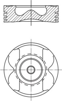 Поршень MAHLE / KNECHT 021PI00125000