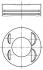 Поршень з кільцями DACIA /RENAULT/NISSAN 72,70 1.2 TCe 16V H5F 13- (вир-во MAHLE) MAHLE / KNECHT 021PI00127002 (фото 1)