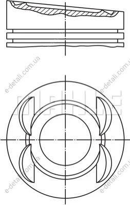 Поршень MAHLE / KNECHT 028 03 01 (фото 1)