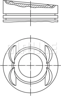 Поршень MAHLE / KNECHT 028 03 01