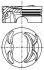 Поршень VW Golf V/ Passat/ Tiguan 1.4 TSI 06- (76.51mm/STD) (BMY, BLG, CAVD) MAHLE / KNECHT 028 PI 00117 000 (фото 1)