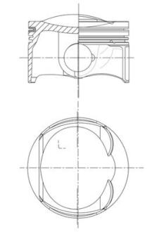 Поршень двигуна MAHLE / KNECHT 028 PI 00132 010