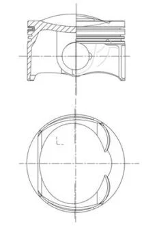 Поршень двигуна MAHLE / KNECHT 028 PI 00132 010