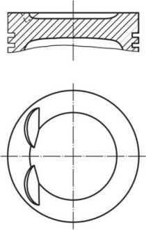 Поршень VW T5/T6 2.0 TSI 11-19 (82.51mm/STD) MAHLE / KNECHT 028PI00134000