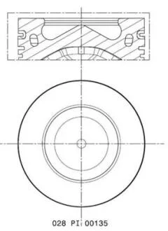 Поршень двигуна MAHLE / KNECHT 028 PI 00135 002