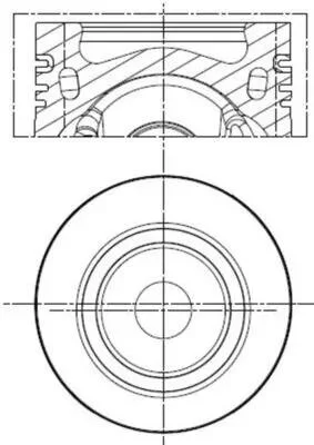 Поршень двигуна MAHLE / KNECHT 028 PI 00141 001 (фото 1)