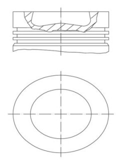 Поршень MAHLE / KNECHT 028PI00155000 (фото 1)