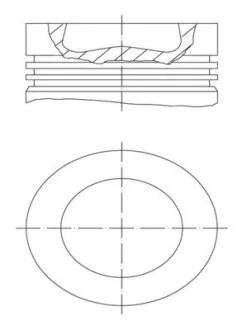 Поршень двигуна MAHLE / KNECHT 028PI00155002