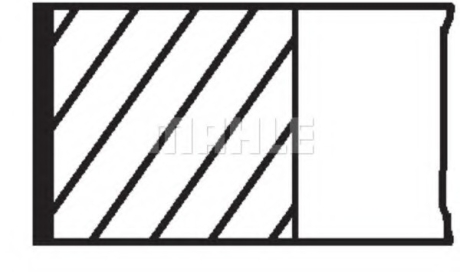 A_Комплект поршневих кілець VW MAHLE / KNECHT 03020V1 (фото 1)