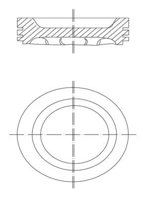 Поршень двигателя MAHLE / KNECHT 030 34 02 (фото 1)