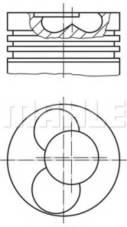 Поршень MAHLE / KNECHT 0304102 (фото 1)