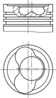 Поршень двигуна MAHLE / KNECHT 030 65 02