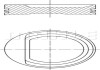 Поршень з кільцями VAG 77,01 AWY/BMD 02- (вир-во) MAHLE / KNECHT 030 71 02 (фото 2)