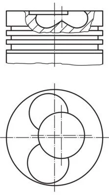 Поршень двигуна MAHLE / KNECHT 030 88 00 (фото 1)