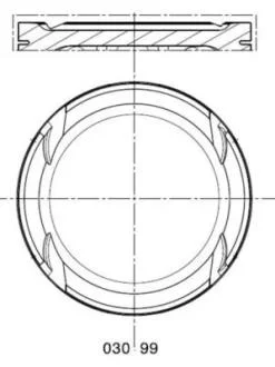 Поршень двигуна MAHLE / KNECHT 030 99 01