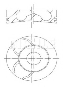 Поршень MAHLE / KNECHT 0386300 (фото 1)