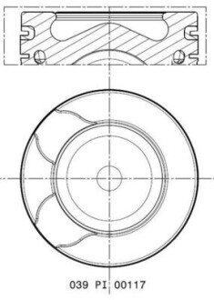 Поршень MAHLE / KNECHT 039PI00117000