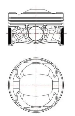 Поршень Citroen Berlingo/Peugeot Partner 1.2 THP 16- (75.00mm/STD) MAHLE / KNECHT 039PI00134000 (фото 1)