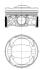 Поршень Citroen Berlingo/Peugeot Partner 1.2 THP 16- (75.00mm/STD) MAHLE / KNECHT 039PI00134000 (фото 1)