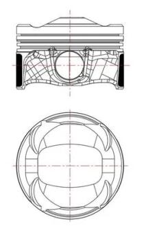 Поршень Citroen Berlingo/Peugeot Partner 1.2 THP 16- (75.00mm/STD) MAHLE / KNECHT 039PI00134000