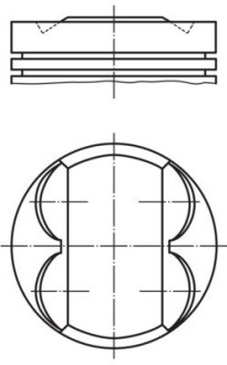 Поршень двигуна MAHLE / KNECHT 081 PI 00107 001