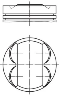 Поршень двигуна MAHLE / KNECHT 081 PI 00107 001