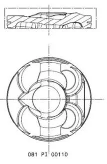 Поршень двигуна MAHLE / KNECHT 081PI00110000