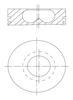 Поршень MAHLE / KNECHT 081PI00123002 (фото 1)