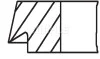 Кільця поршневі BMW 5/6/7 M62/N62 4.4i 96-10 (92.00mm/STD) (1.2-1.5-2) MAHLE / KNECHT 083 23 N0 (фото 1)