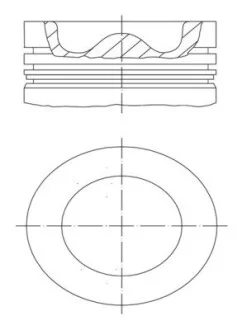 Поршень з поршневими кільцями D =108.0 DEUTZ BF 4M1013/6M1013 MAHLE / KNECHT 099 99 00