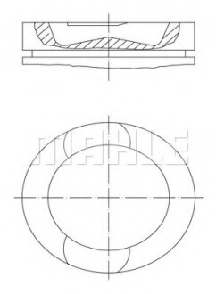 Поршень VOLVO/RVI D11/DXI11 123.0 MAHLE / KNECHT 209 73 00