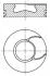 Поршень DAF 130.0 XE250C/280C/315C/355C/390C Euro3 MAHLE / KNECHT 213 67 00 (фото 1)