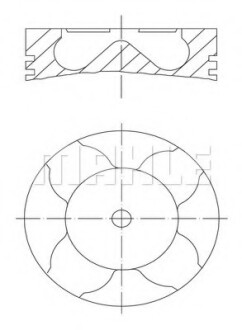 Поршень MAN MAHLE / KNECHT 229 12 00 (фото 1)