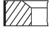 Кільця поршневі MAHLE / KNECHT 676 RS 00138 0N0 (фото 1)