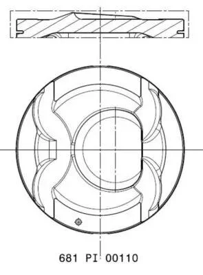 Поршень MAHLE / KNECHT 681PI00110000 (фото 1)
