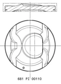 Поршень MAHLE / KNECHT 681PI00110000